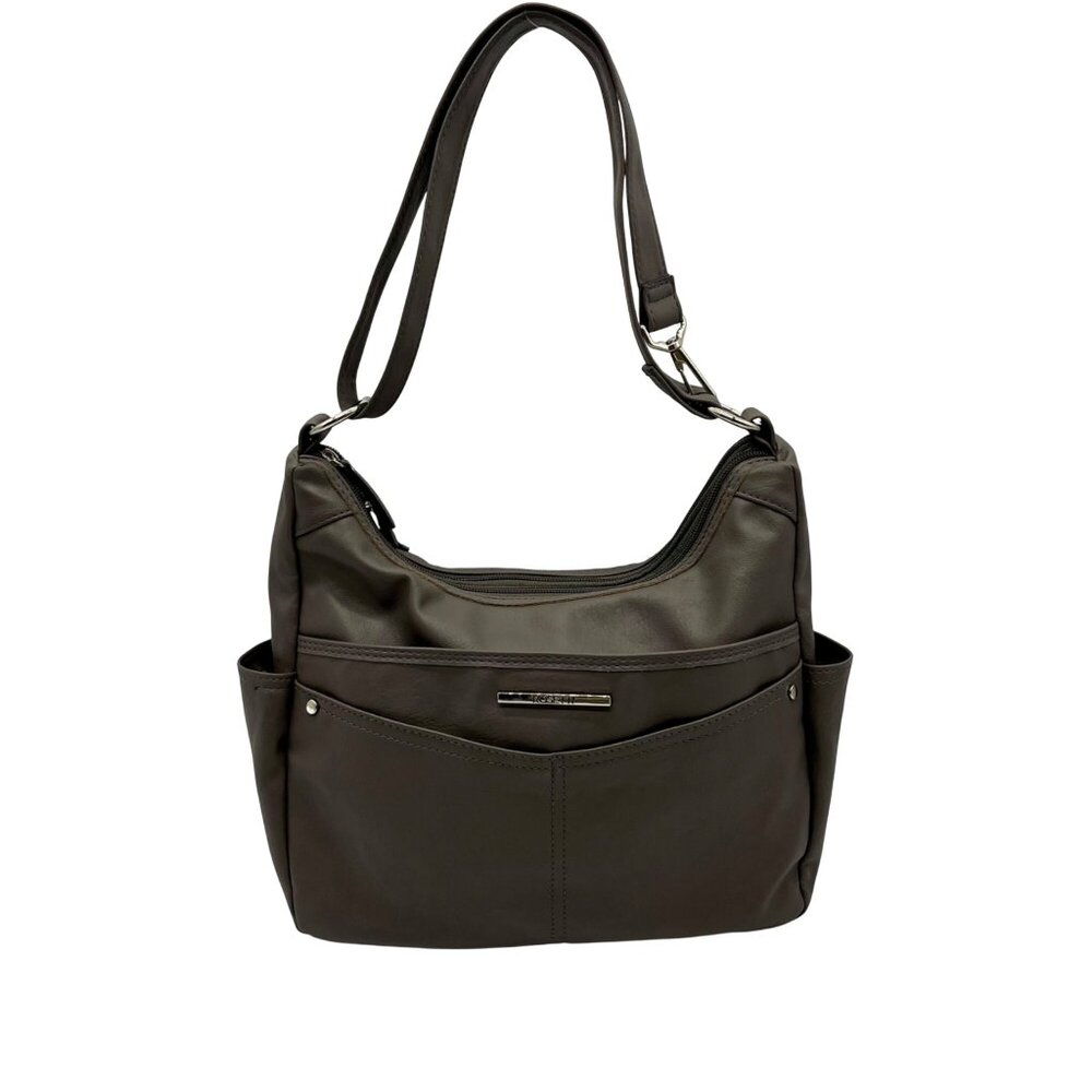Rosetti Grey Faux Leather Dylan Convertible Shoulder Bag